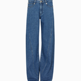 Jeans flare lavaggio stone washed EW002194 AF17261 MB001 EMPORIO ARMANI Blue denim 