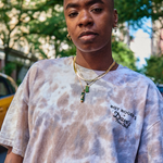 T-Shirt manica corta tye dye RDV004 CG89 0110 C0160 ROY ROGER'S X DAVE'S NEW YORK Grey/beige 