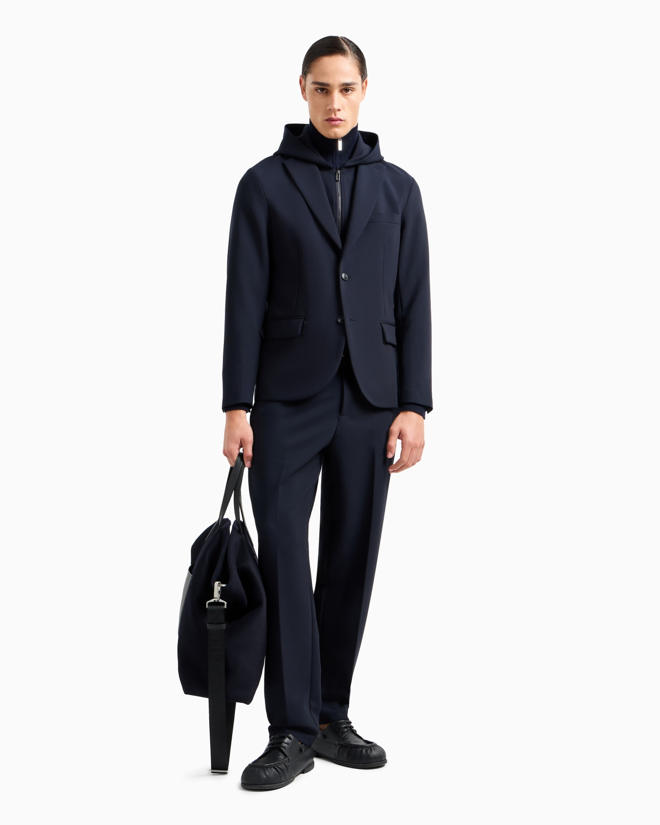 Pantalone effetto jogger 6D1PM6 1NFTZ 0920 EMPORIO ARMANI Blu navy 