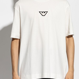 T-Shirt manica corta 6D1TD7 1JOCZ 01C2 EMPORIO ARMANI Offwhite eagle 