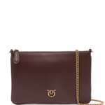 Borsa in pelle 100455A0F1 R49Q PINKO Burgundy wine antigue gold 