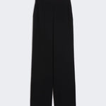 Pantalone largo in cady 2526136011 001 MAX MARA STUDIO Nero 