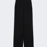 Pantalone largo in cady 2526136011 001 MAX MARA STUDIO Nero 