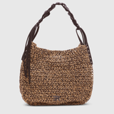 Borsa hobo in rafia 12402083 BLACK ERMANNO FIRENZE Black 