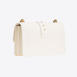 Borsa in pelle con tracolla 100053A0F1 Z14Q PINKO Avorio 