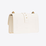 Borsa in pelle con tracolla 100053A0F1 Z14Q PINKO Avorio 