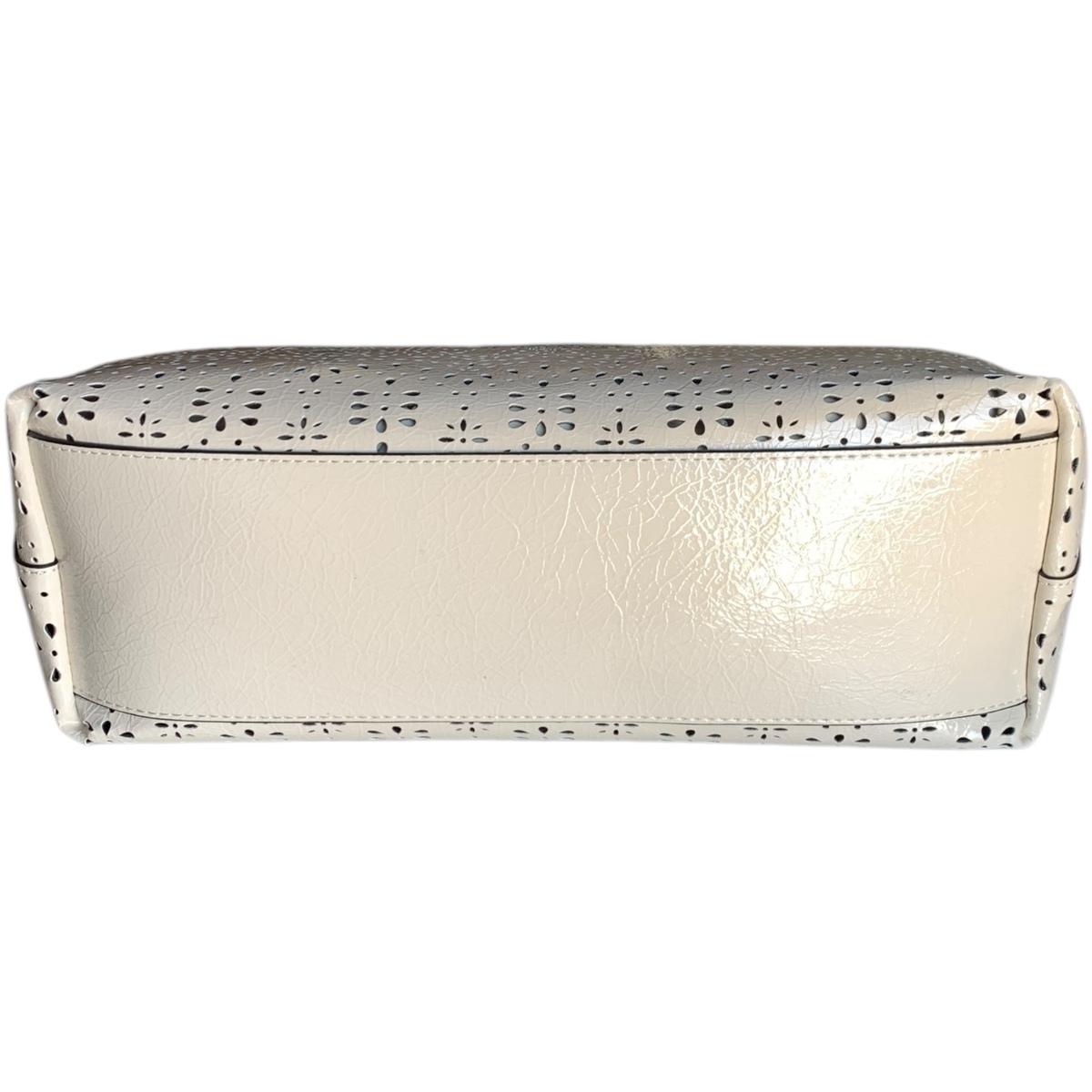 Borsa a mano traforata 12401914 1723 ERMANNO FIRENZE Off white 