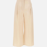 Pantaloni crop in tela ramié 2616131012600 060 MAX MARA STUDIO Corda 