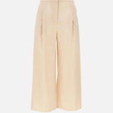 Pantaloni crop in tela ramié 2616131012600 060 MAX MARA STUDIO Corda 