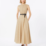 Abito chemisier in popeline stampato 2616221142600 003 MAX MARA STUDIO Coloniale/nero 