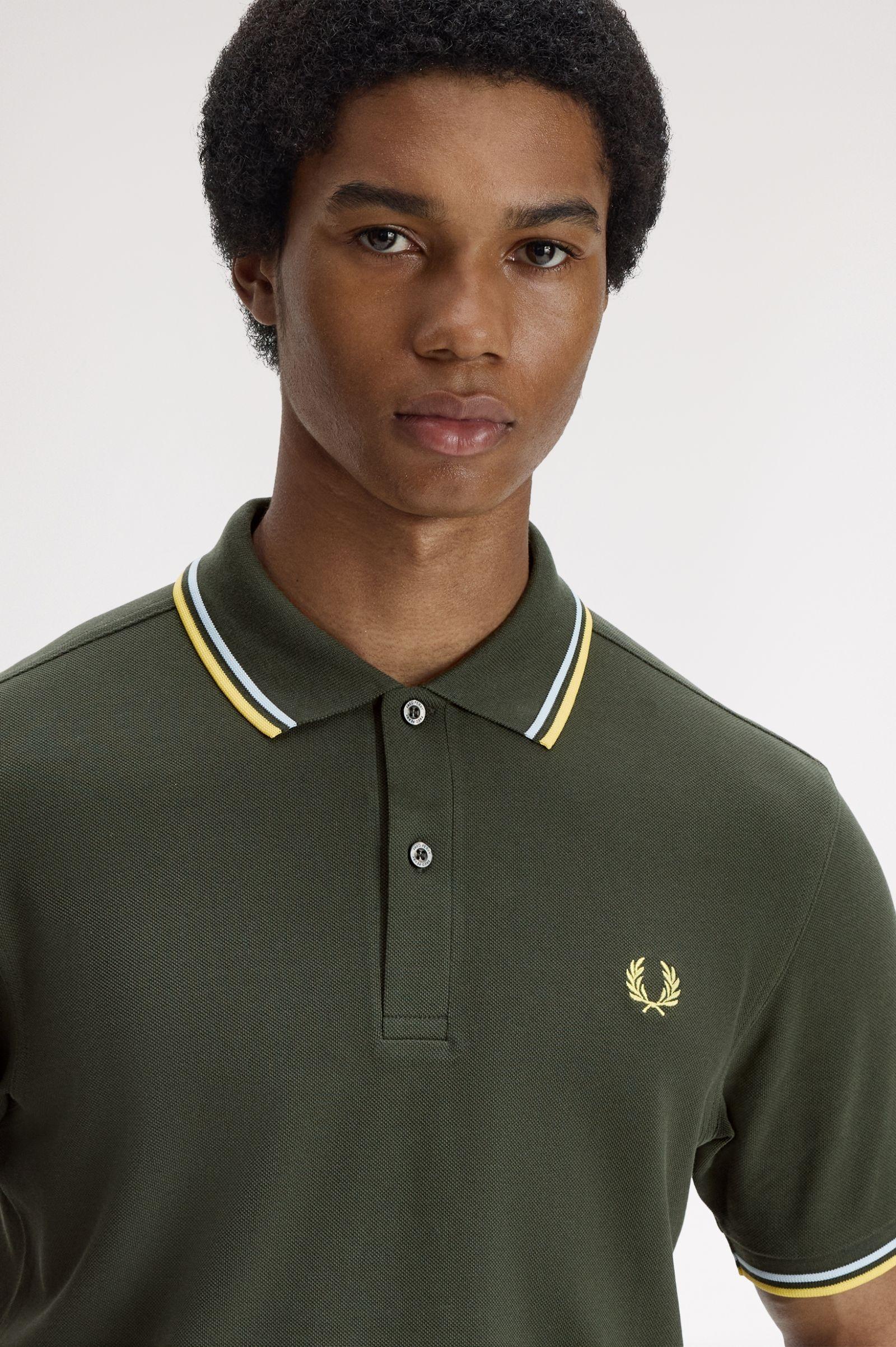 Polo manica corta M3600 05B FRED PERRY Hntngr/lgic/lmnb 