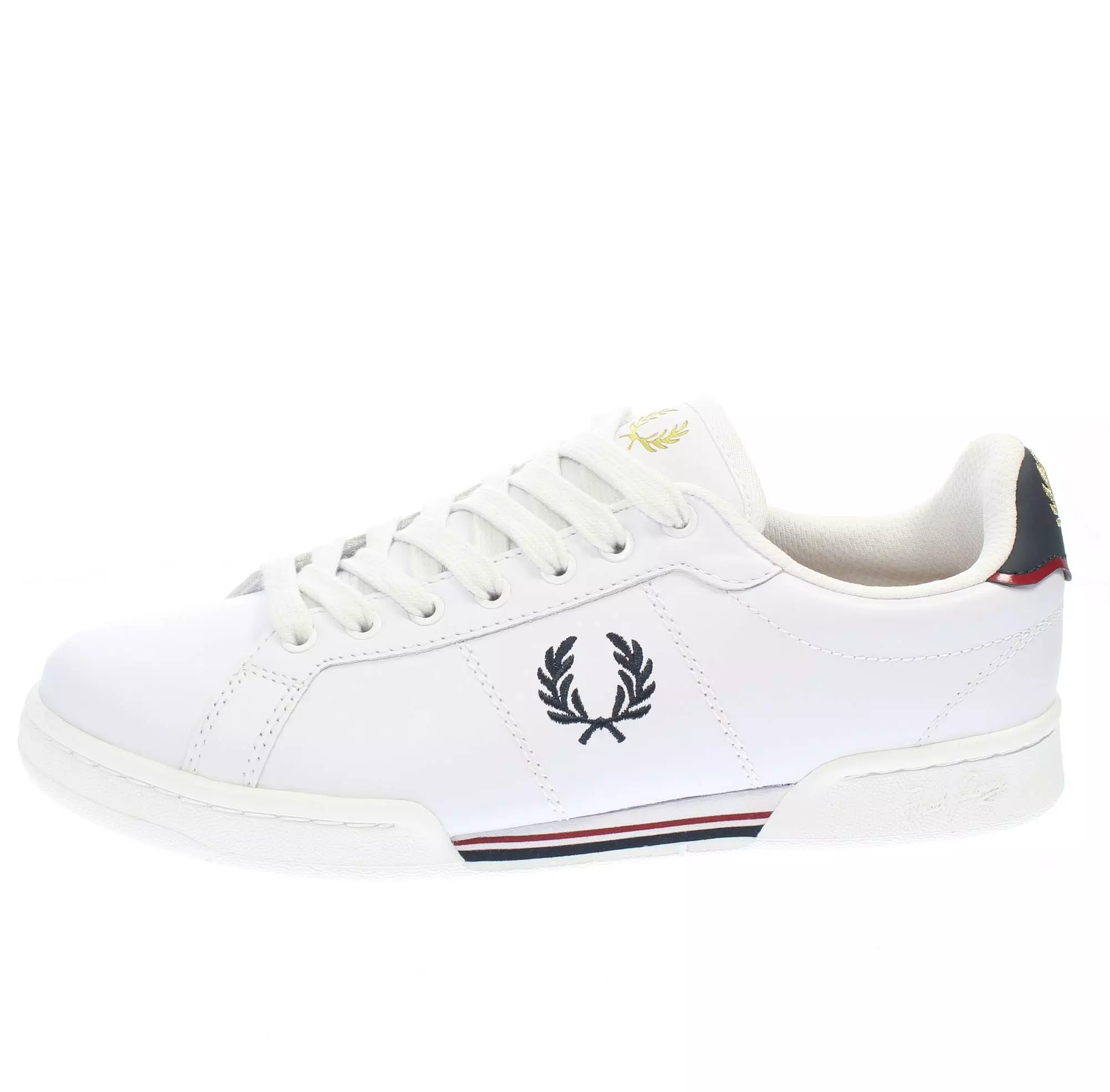 Sneaker in pelle e gomma B6311 567 FRED PERRY White/navy 