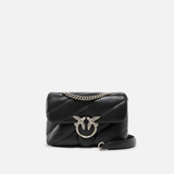Borsa piccola a tracolla 100039A0F2 Z99O PINKO Nero -old silver 
