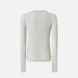 Maglia serafino metallizzata a costine 104651A2CQ I17 PINKO Argento-metallizzato 
