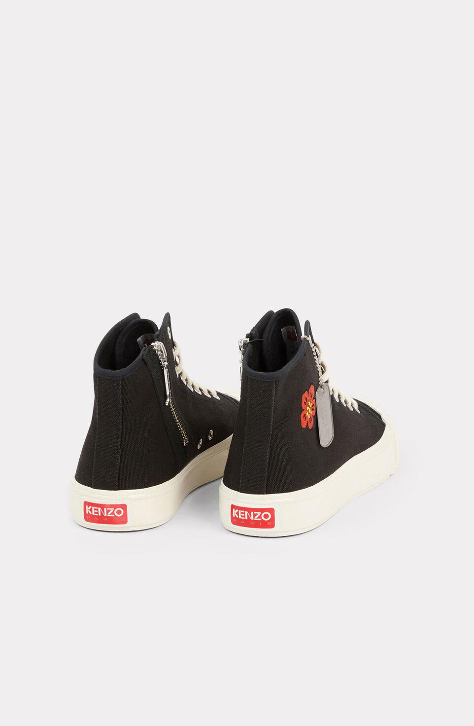 Sneaker alta in canvas di cotone FD55SN020F73 99 KENZO Black 