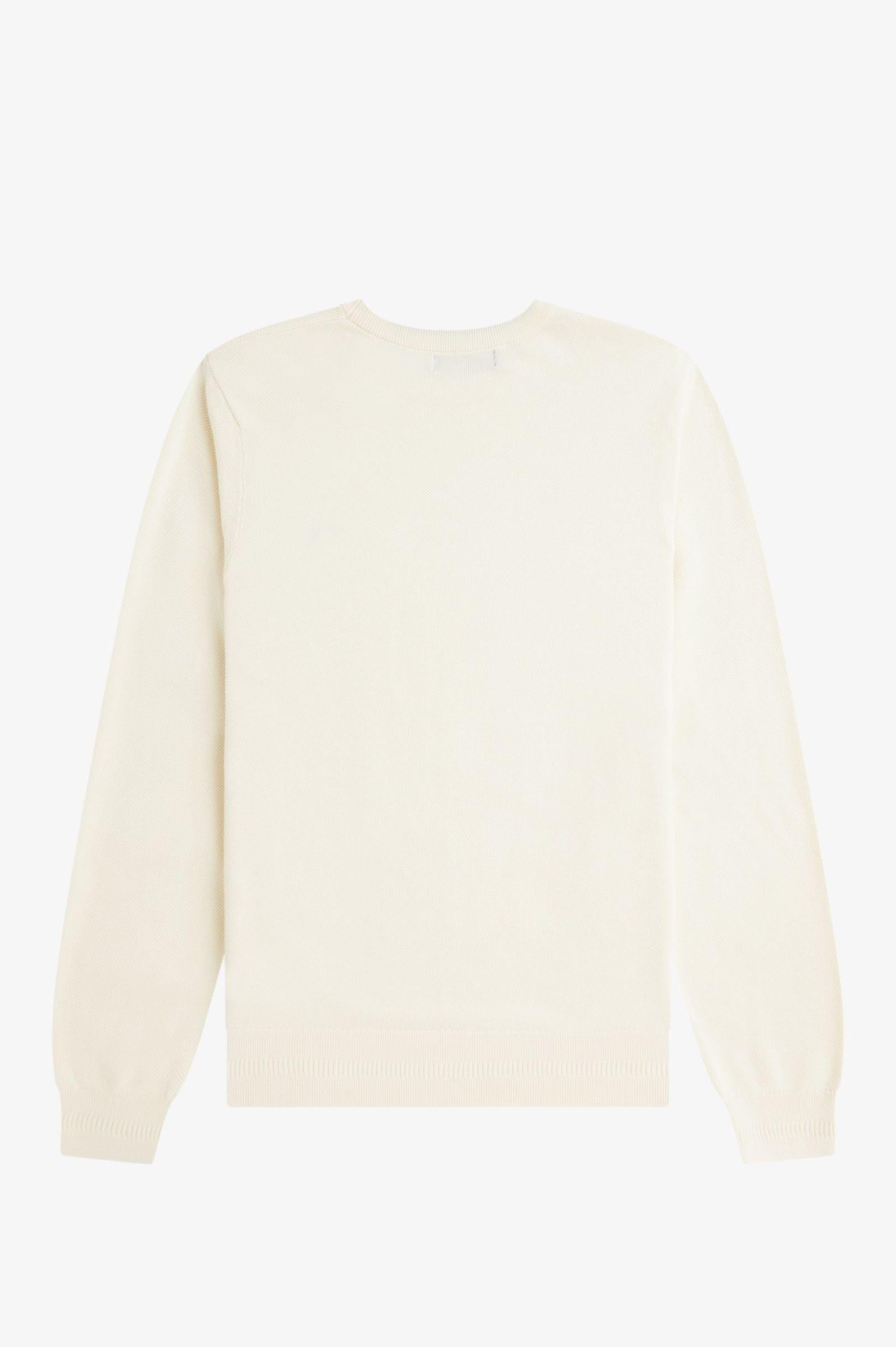 Maglione in piqué K1309 560 FRED PERRY Ecru 