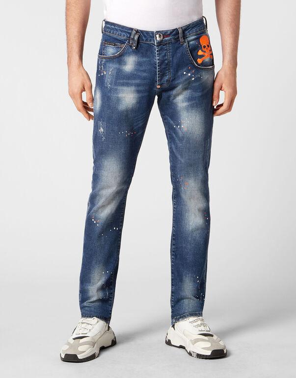 Jeans stone washed MDT3678 PDE004N 08DN PHILIPP PLEIN Clockwork orange 