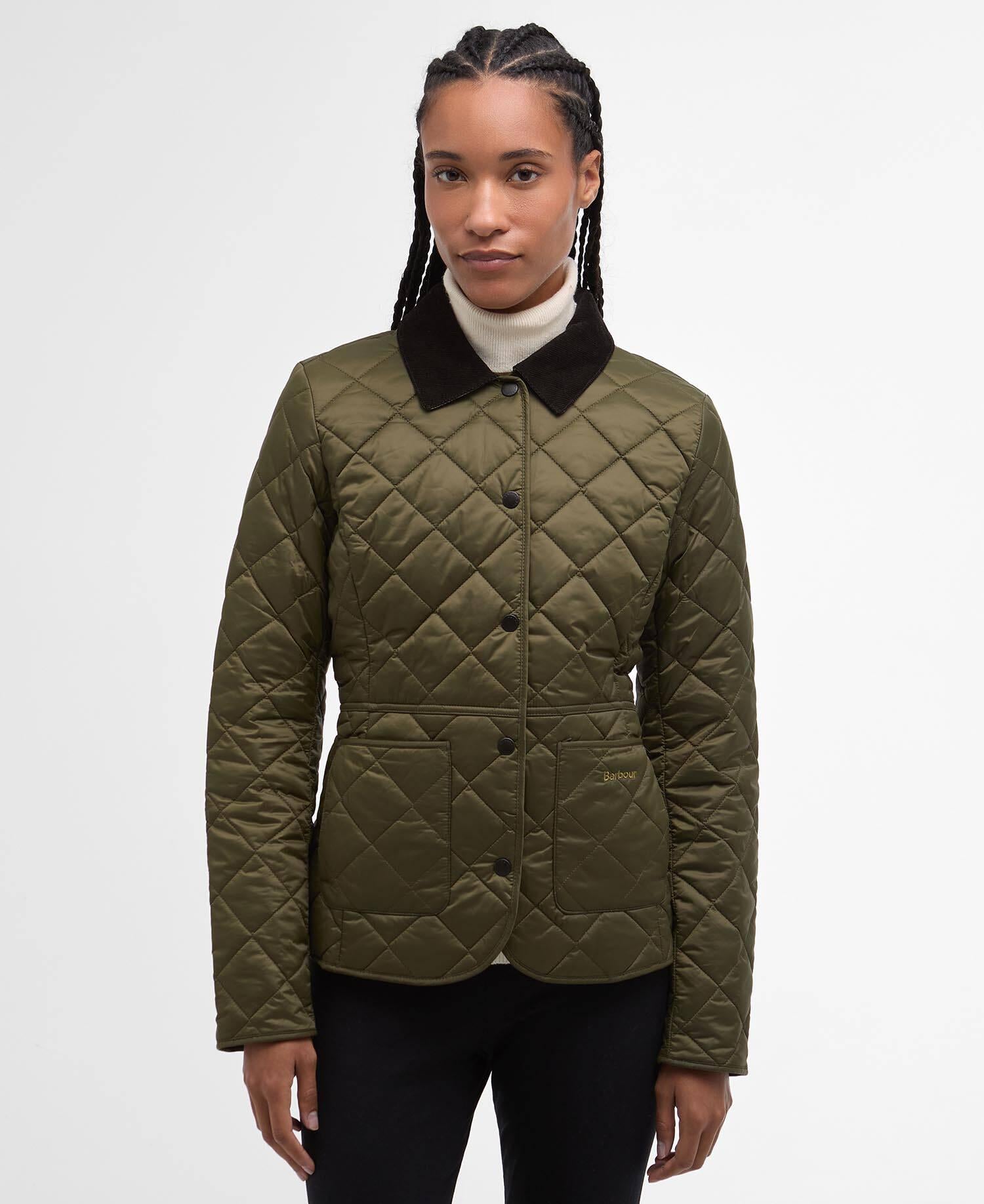 Giacca trapuntata LQU1012 LQU OL51 BARBOUR Olive/pale pink 