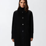 Cappotto lungo in panno double 105404A1ZQ Z99 PINKO Nero limousine 