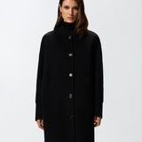 Cappotto lungo in panno double 105404A1ZQ Z99 PINKO Nero limousine 