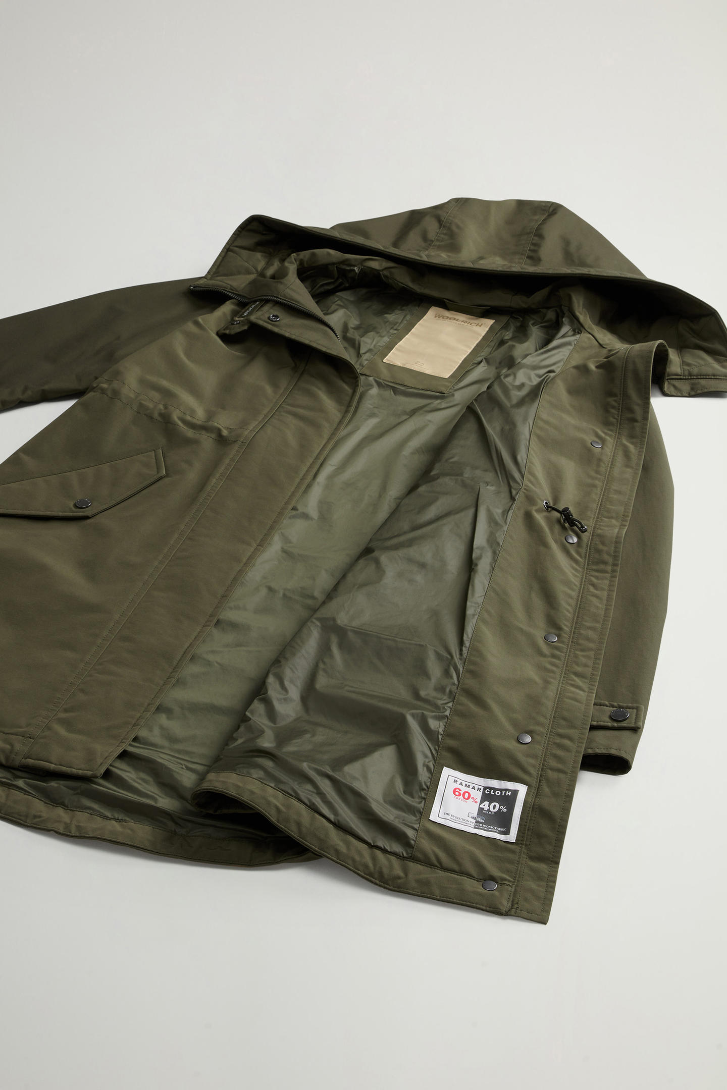 Parka 3 in 1 in Ramar Cloth CFWWOU1105FRUT0001 DAG WOOLRICH Dark green 
