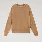 Maglia girocollo in misto lana e cashmere CFWWKN0253FRUF0603 7391 WOOLRICH Suede brown 