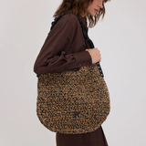 Borsa hobo in rafia 12402083 BLACK ERMANNO FIRENZE Black 