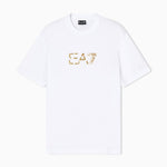 T-shirt girocollo Premium Label in jersey di cotone 7M001562 AF17789 U0002 EA7 White 