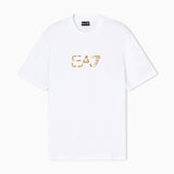 T-shirt girocollo Premium Label in jersey di cotone 7M001562 AF17789 U0002 EA7 White 