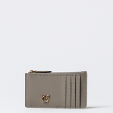 Portacarte in pelle 100251A0F1 I68Q PINKO Noce/antique gold 