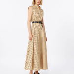 Abito chemisier in popeline stampato 2616221142600 003 MAX MARA STUDIO Coloniale/nero 