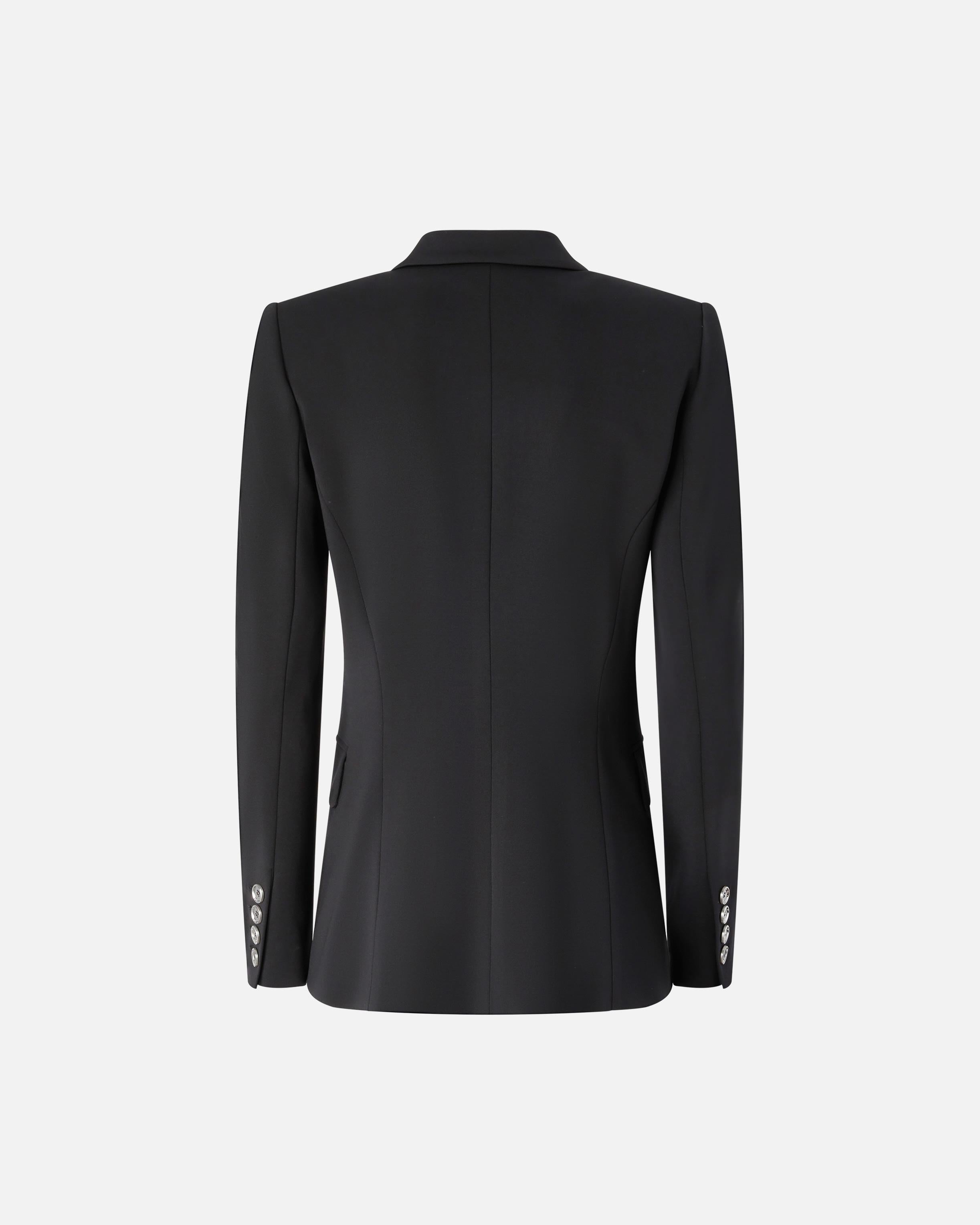 Blazer monopetto in viscosa effetto scuba 104903A1L3 Z99 PINKO Black 