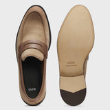 Mocassini in pelle scamosciata 50563098 10258859 01 265 BOSS Medium beige 