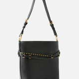 Borsa a secchiello in pelle 106339A0QO Z99Q PINKO Nero-antique gold 