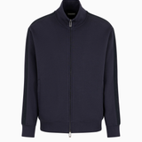 Felpa full zip con lettering a rilievo 6D1MA8 1JHSZ 0920 EMPORIO ARMANI Blue 