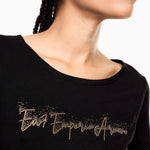 T-Shirt in jersey stretch 7W000978 AF10373 UC001 EA7 Black 