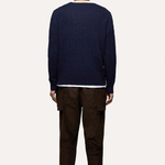 Maglia girocollo con ricamo B2P000 5W106 13777 BALLANTYNE Blue 