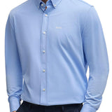 Camicia regular fit con botton down al collo 50469378 10239284 01 450 BOSS Light pastel blue 