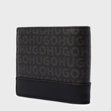 Portafoglio in pelle logato 50558549 10278014 01 001 BOSS Black 