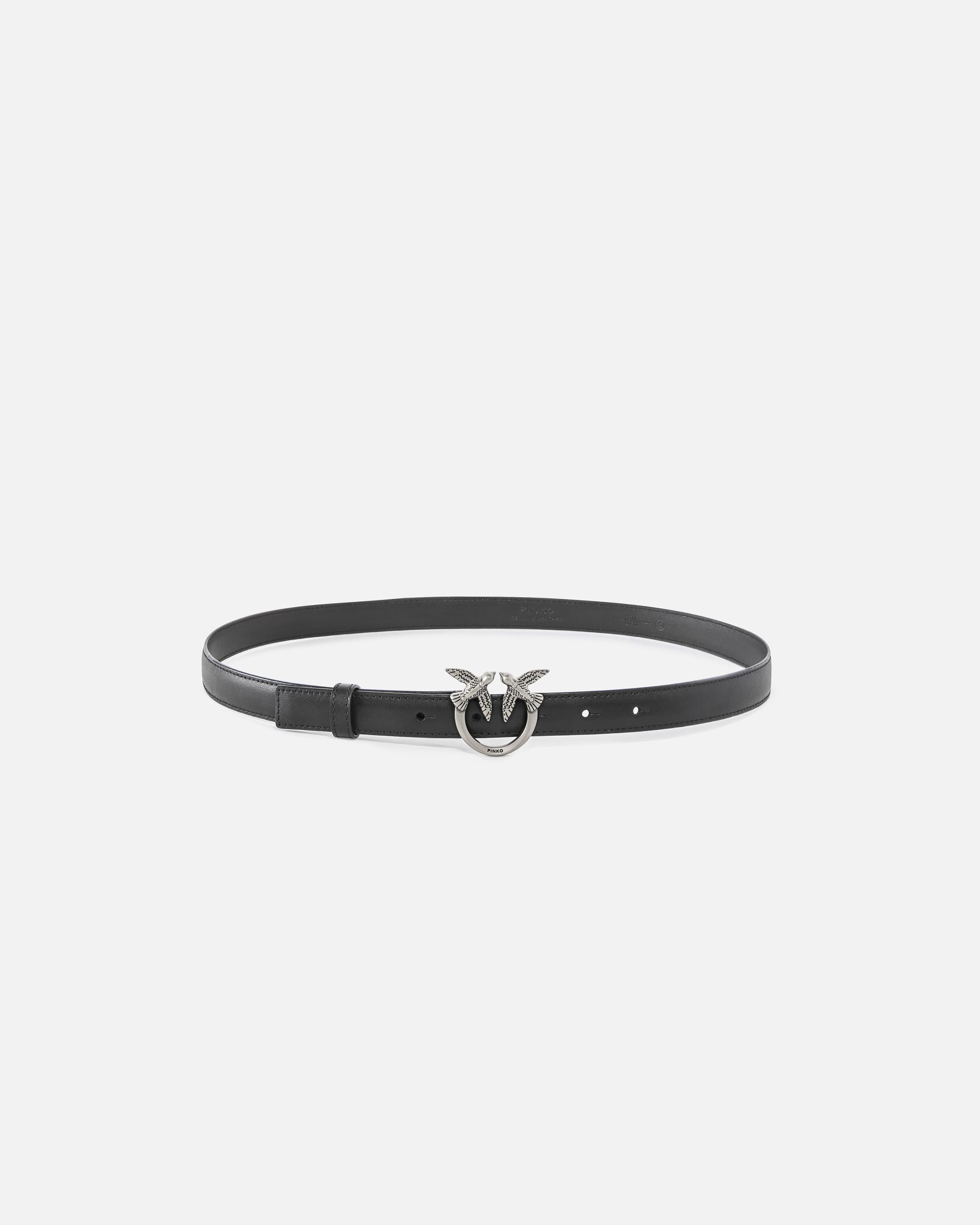 Cintura in pelle 100143A0F1 Z99O PINKO Nero/old silver 