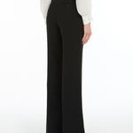 Pantalone a zampa in cady 2526136131 001 MAX MARA STUDIO Nero 