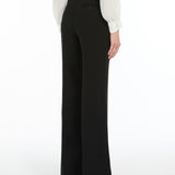 Pantalone a zampa in cady 2526136131 001 MAX MARA STUDIO Nero 