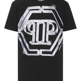 T-Shirt girocollo stampata MTK6445 PJY002N 02 02 PHILIPP PLEIN Black 