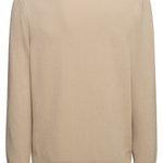 Maglia girocollo in cotone 50506022 10255187 01 255 BOSS Dark beige 
