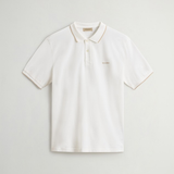 Polo in piqué di cotone elasticizzato CFWOPO2000MRUT5348 8270 WOOLRICH Artic white 