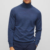 Maglia collo alto in lana merinos 50468262 10241489 01 430 BOSS Bright blue 
