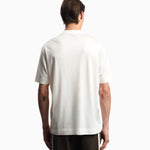 T-shirt in lyocell con logo aquile bombate a rilievo ASV EM002938 AF18312 U0003 EMPORIO ARMANI Snow white 