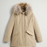 Arctic Parka in Ramar Cloth con pelliccia removibile CFWWOU0538FRUT0001 CNK2T WOOLRICH Cornstalk two tone 