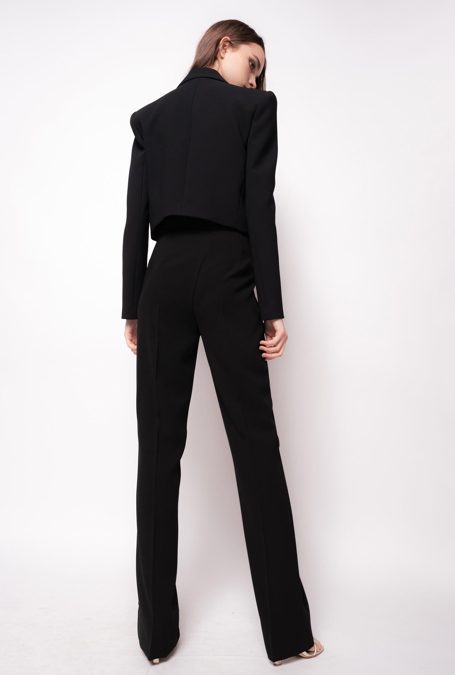 Pantalone in poly crepe LITCHI 1N13HU4575 Z99 PINKO Black 