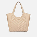 Borsa shopper in tessuto riciclato trapunta puzzle 104536A1EU C50Q PINKO Begie-grigio fumo antique 